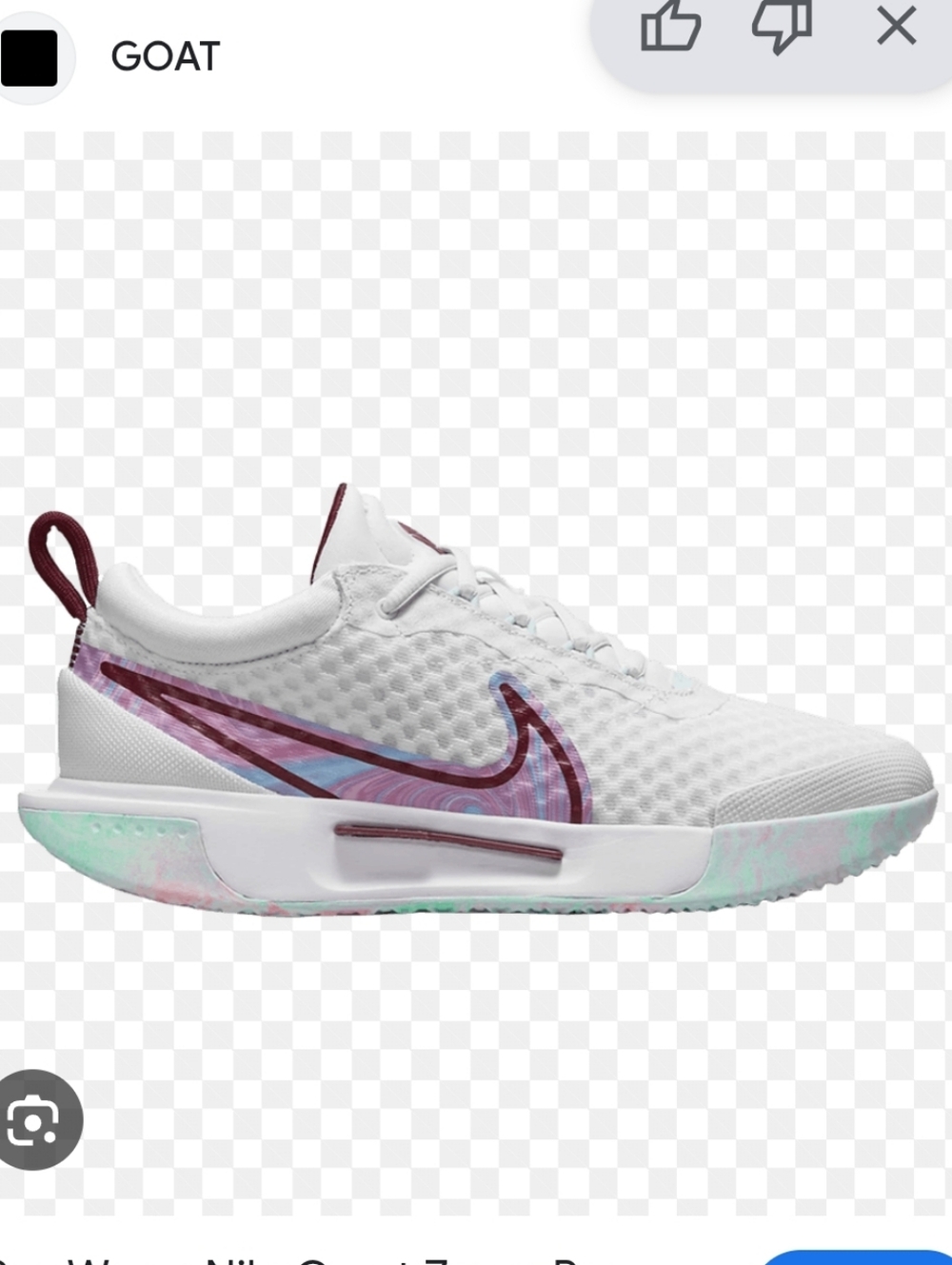 NikeCourt Zoom Pro White Glacier Blue